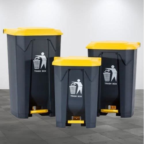 Pedal Bin Black and Yellow Kenya
