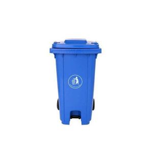 240L Wheeled and Pedal Bin - Blue Kenya