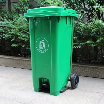 240L Wheeled and Pedal Bin - Green Kenya